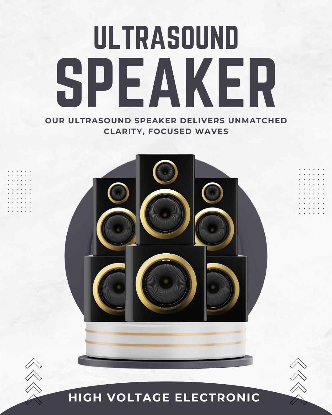 HIGH VOLTAGE ELECTRONIC SPEAKER